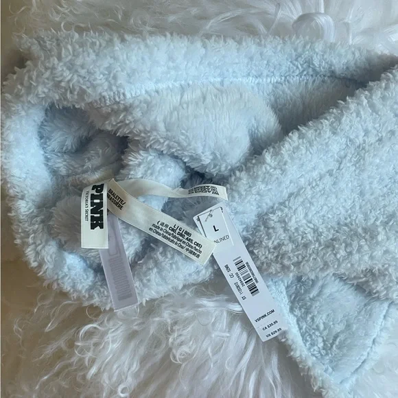 Pink Victoria’s Secret Baby Blue Fuzzy Bralette - Picture 5 of 5